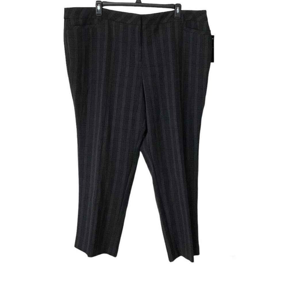 Avenue Tummy Control Trouser Plus Size 24 Plaid Slimming Dress Pants New Career